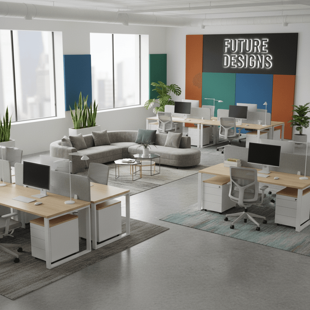 Professional commercial interior photography of office space