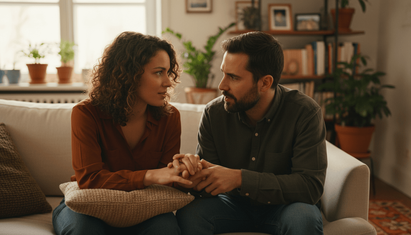 Photographer and client reviewing photos together on tablet in Cedar City Photography studio